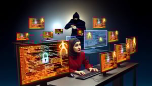 Una ilustración de un sistema informático siendo infiltrado por un rootkit, simbolizando la vulnerabilidad y la necesidad de protección en entornos co